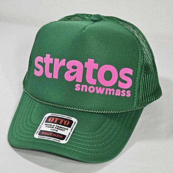 Stratos Snowmass Otto Trucker Puff Mesh Snapback Hat - Picture 2 of 9